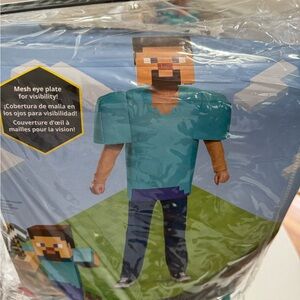Great condition, Steve Classic Minecraft Costume, medium 7-8